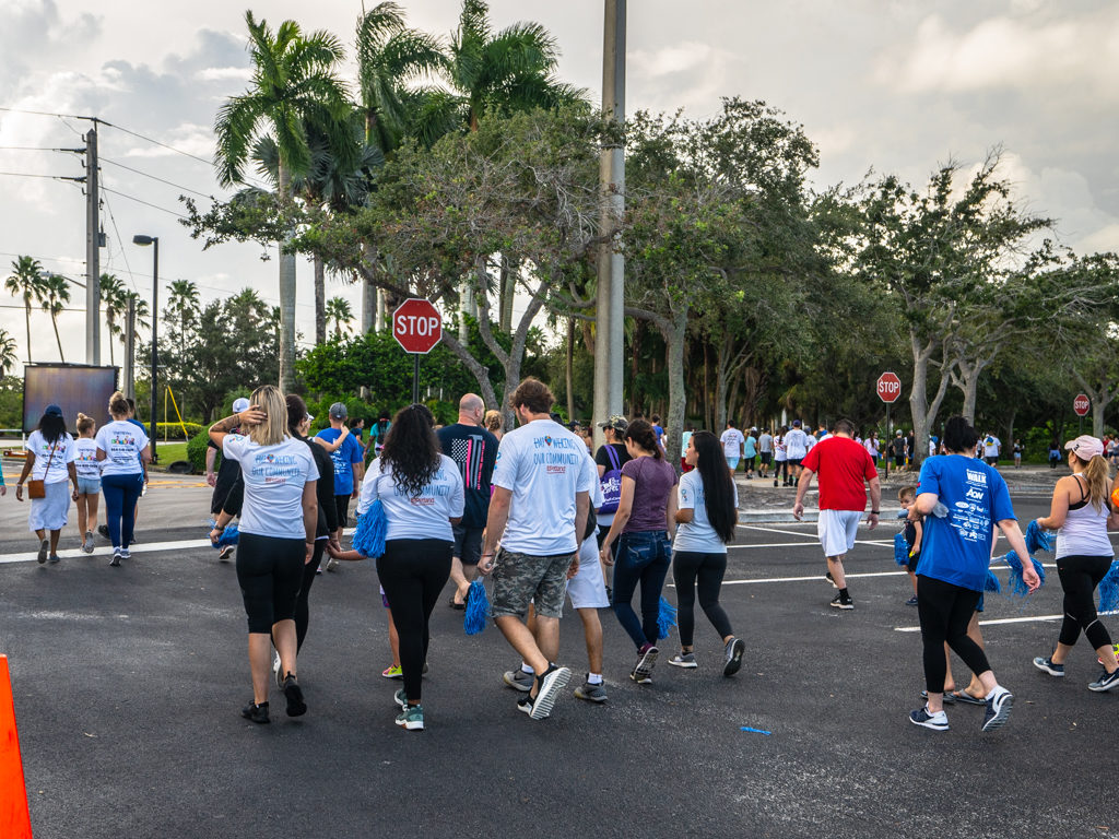 Petland Florida team walking for Autism Awareness at Autism Speaks Walk. 